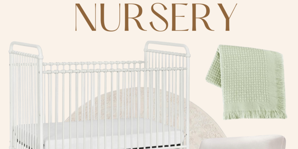 Nursery Room Design: Pink & Green Tones