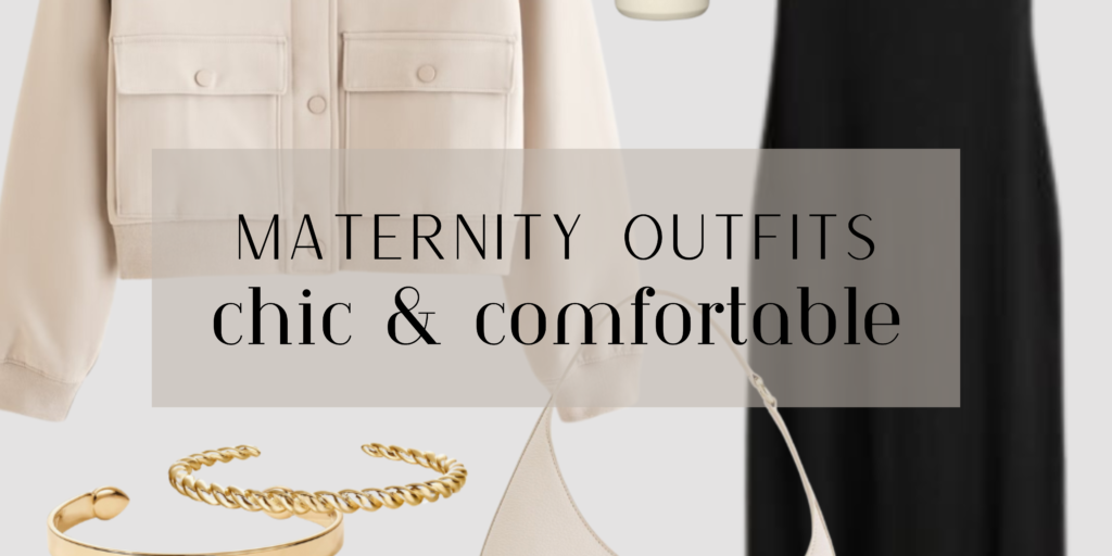 Maternity Outfits: Black Dress Styling